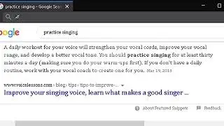 practice singing for myself