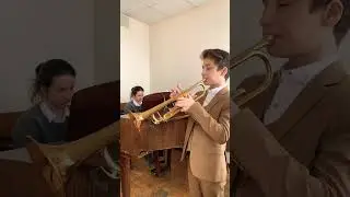 Before going on stage #trumpet #jazz #trumpetplayer