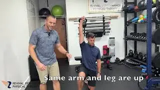 Unilateral overhead shoulder stability side bending in half kneeling with side bend
