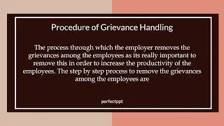 Grievance Handling PPT | Meaning | Procedure | Explained in Detail !