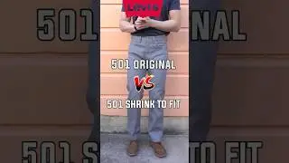 Levi's Original VS Shrink To Fit Explained in 20 Seconds! 🤯 (501 VS 501 STF)
