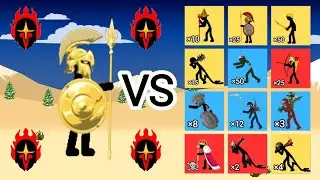 angry spearton golden vs all stick figures - stick War legacy @imparatoroyuncukaplana419