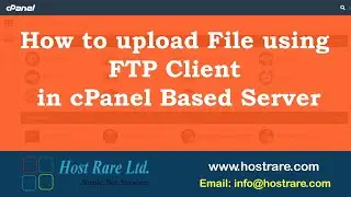 How to upload File using FTP Client in cPanel Based Server