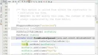 JAVA #30 SH6 how to Customize JTable by add Components and Resize Column