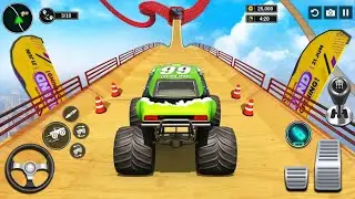 MONSTER TRUCK EXTREME DRIVER - GT Car Mega Ramp Stunts - Android Gameplay