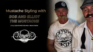 Styling up with most famous mustache! @bobandelliothismustache