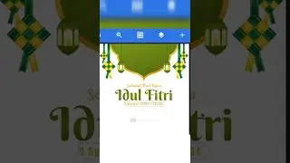 Cara Desain Ucapan Idul Fitri 1444H di Pixellab