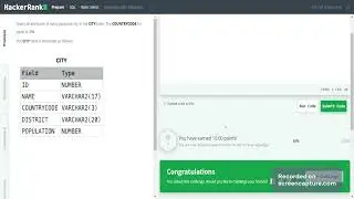 Hackerrank SQL Basic Question 5