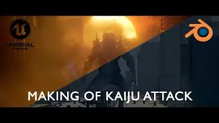 Kaiju attack CG process (how I made this)