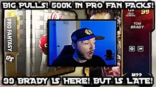 *BIG PULLS* 500K IN PRO FANTASY PACKS! 99 TOM BRADY AND NEW RISING STARS! WHERE IS BRADY? MADDEN 22