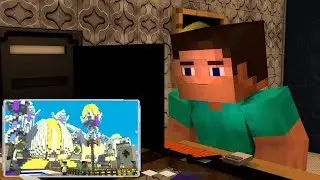 Flossing in Minecraft (Steve vs. K-POP[BTS])