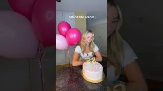 Behind the scenes of my birthday video😅 #shorts #birthday #bloopers #behindthescene #bts #funny