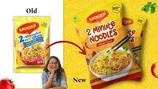 (Speed Art) Maggi Product Packaging Re-Design | Forever Code with Honey