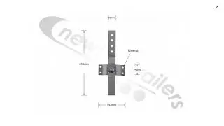 N1007812 - Newton Trailers Heavy Duty Cranked Pendulum Sheet Stop Complete Kit.