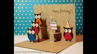 Advanced Owl Punch Popup Card