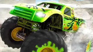 Different Types Of GUNKSTER Monster Trucks! 💚 | Hot Wheels Monster Trucks
