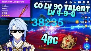 C0 Lv 90 Ayato with Blackcliff Longsword | f2p | Genshin impact 2.6