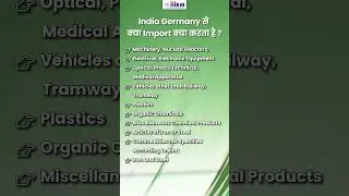 What does India Import From Germany? | Learn Export Import Business 