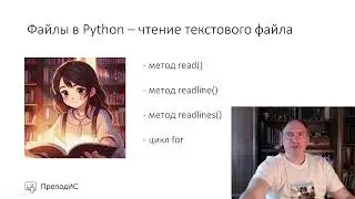 Файлы в Python  чтение текстового файла
