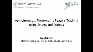 Asynchronous, Photometric Feature Tracking using Events and Frames