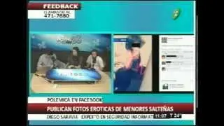 Publican fotos eróticas de menores salteñas