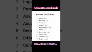 Daily Spoken English & Important Concepts of Grammar #english #spokenenglish #grammar #vocabulary