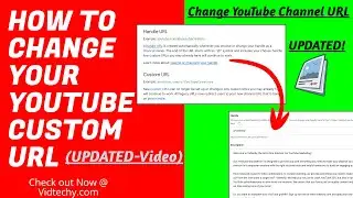 How To Change Youtube Channel Url | Custom URL 2023