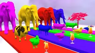 animal crossing fountains |  fountains crossing game | animal color | duck cartoon | cow dance, cow