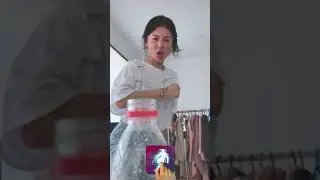 [HOT] Reverse  Bottle Cap Challenge with asian girl - Relo maker