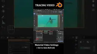 How to Trace Videos with Blender Grease Pencil #shorts