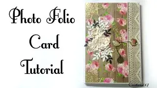 How to make a photo folio | Photo folio tutorial | photo album | scrapbooking tutorial
