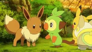 EEVEE ES ABUSADO POR GROOKEY, POKEMON VIAJES CAPITULO 59