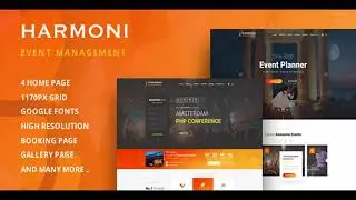 Harmoni - Event Management HTML Template | Themeforest Website Templates and Themes