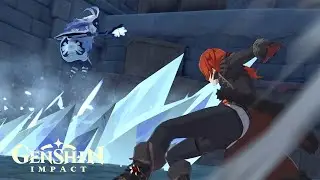 Darknight Hero vs Abyss Mage | Diluc Story Quest | Genshin Impact Cutscene