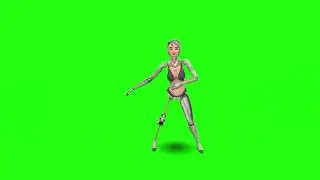 Senam Pagi // Robot Terminator Dance // Green Screen