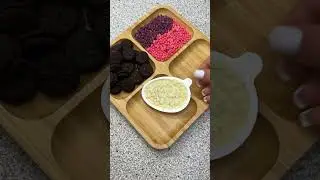 Filling platter with sweets