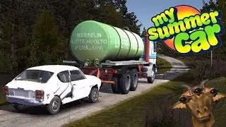 My Summer Car - Towing Satsuma to Mechanic! Van Skins! Posters!