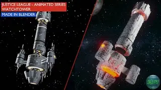 JUSTICE LEAGUE WATCHTOWER | MADE IN BLENDER