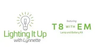 Lighting It Up with Lynnette: T8 and EM Lamp and Battery Kit