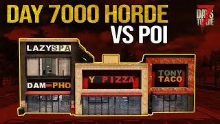 Easily SURVIVE the HARDEST horde in this POI (7 Days To Die)
