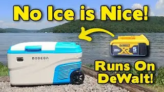 Bodega Portable Refrigerator Cooler - No Ice Needed! Runs on DeWalt 20V Batteries