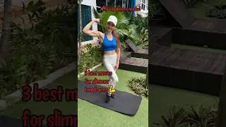 3 best moves for slimmer toned arms💪no equipment needed! Arms workout😎 