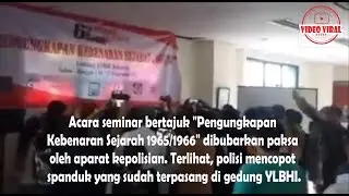 acara seminar dibubarkan polisi..