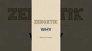 Daily Basque, Day 15: zergatik, why. #learnbasque #basque #learnalanguage #learnlanguages #euskera