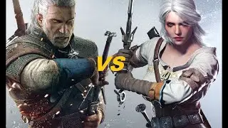Witcher III Geralt of Rivia vs Cir [Snowball fight]