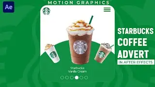 How to Create Starbucks Coffee Slider Animation in After Effects