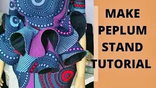 Make peplum stand with crinoline