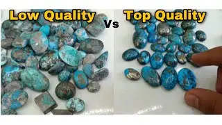 Difference Between Low Quality & High Quality Of Irani feroza Turquoise Stone