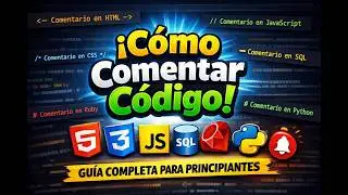 Cómo comentar código en HTML, CSS, JavaScript, Python, SQL y Ruby | Guía para principiantes