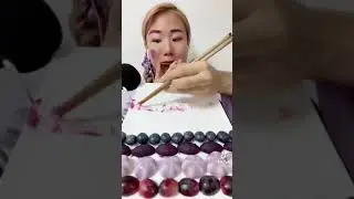 ASMR YEMEK VİDEOLARI KORELİLERİN MOR YEMEKLERİ 😮